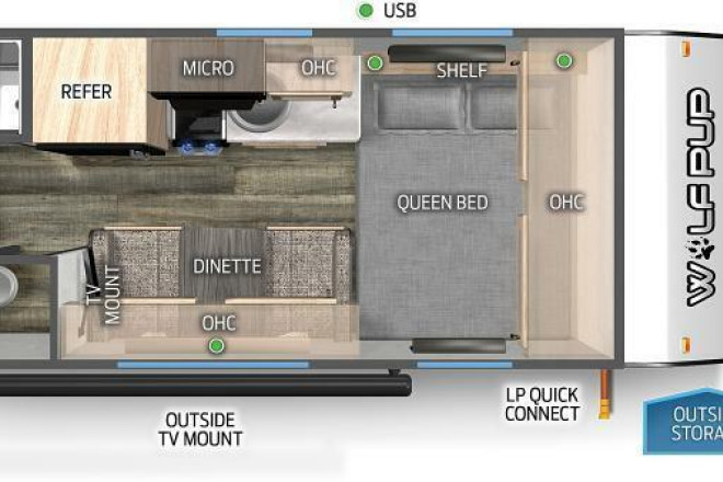2023 Cherokee Wolf Pup 14CCBL Black Label
