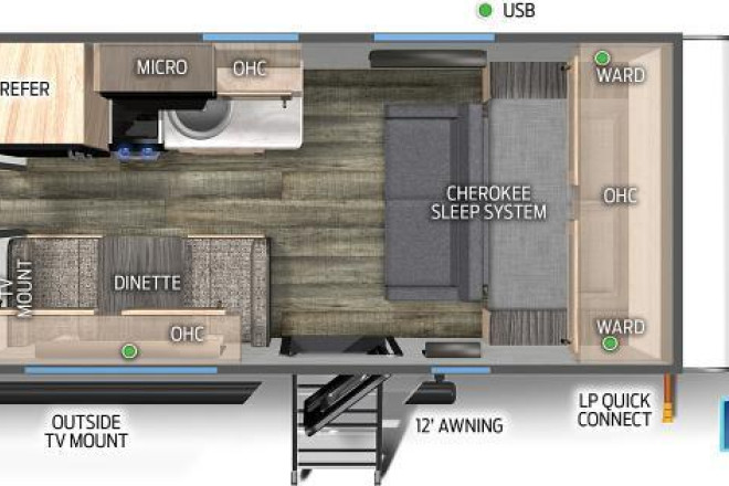 2023 Cherokee Wolf Pup 16FQBL Black Label