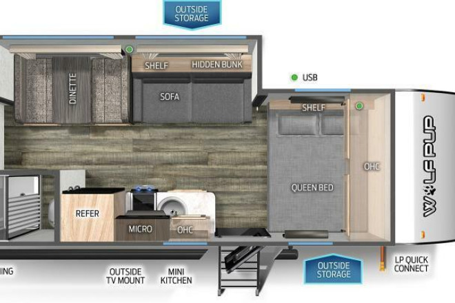 2023 Cherokee Wolf Pup 18TO