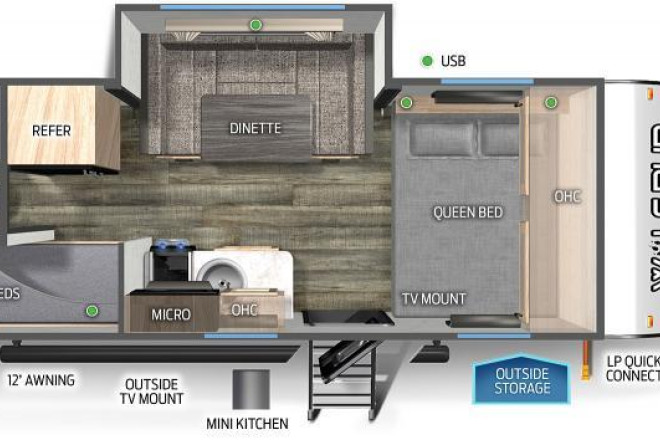 2023 Cherokee Wolf Pup 17JGBL Black Label