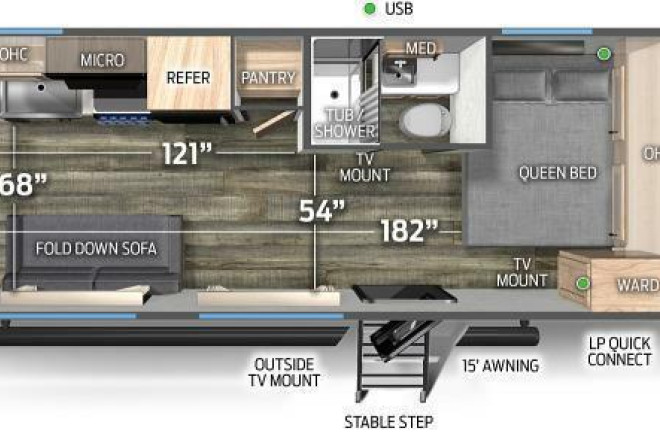2023 Cherokee Grey Wolf 18RRBL Black Label