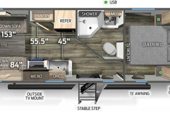 2023 Cherokee Grey Wolf 22RR