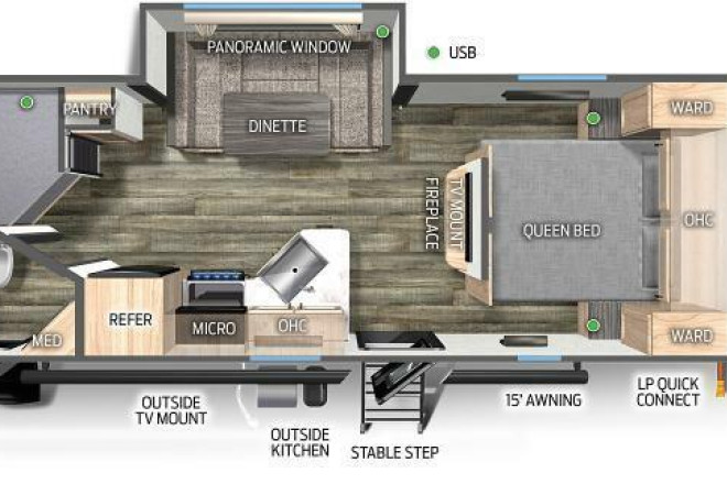 2023 Cherokee Grey Wolf 23DBH
