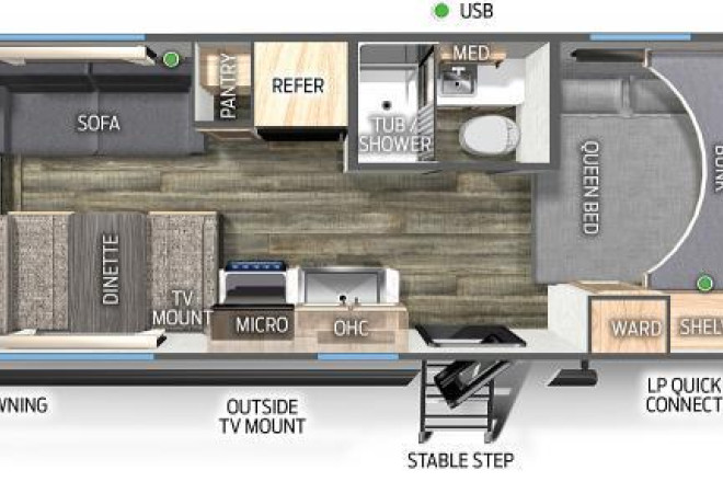 2023 Cherokee Wolf Pup 19SMBL Black Label