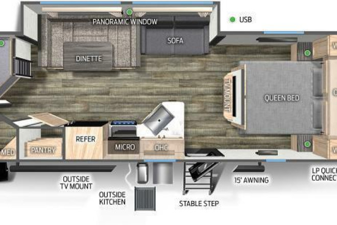 2023 Cherokee Grey Wolf 26DBH