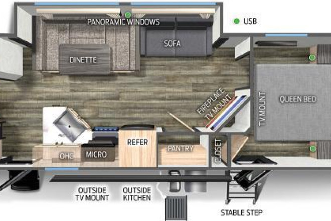 2023 Cherokee 27DBHBL Black Label