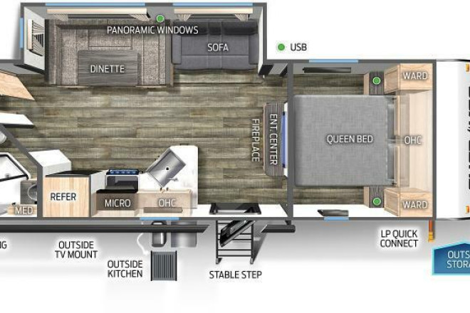 2023 Cherokee 234DCBL Black Label