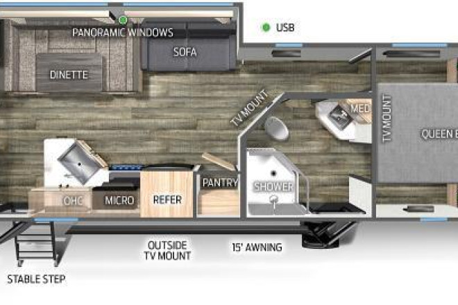 2023 Cherokee Grey Wolf 29TEBL Black Label