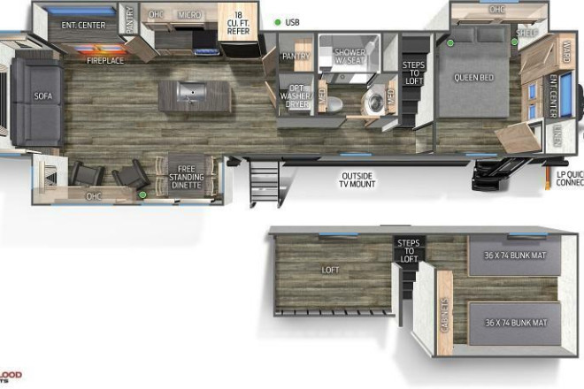 2023 Cherokee Timberwolf 39DLBL Black Label