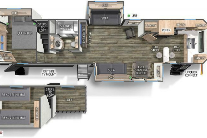 2023 Cherokee 39LBBL Black Label